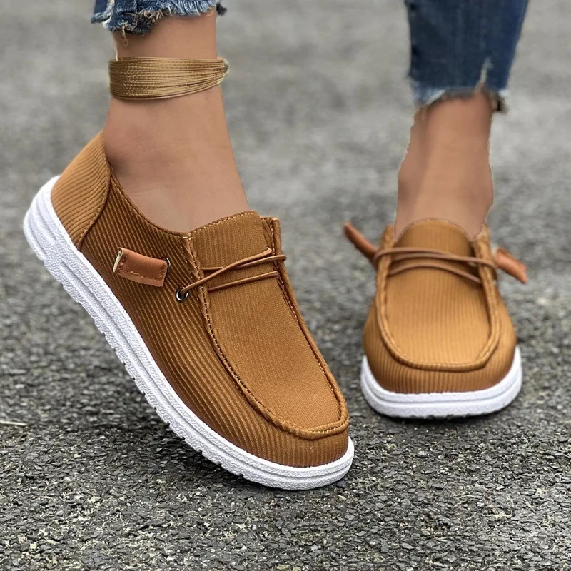 Mocassins Plats Astronomiques Souples avec Bande artificiel astique pour Femme, Chaussures Simples Antidérapantes Confortables, Skateboard, Nouvelle Collection Automne 2025