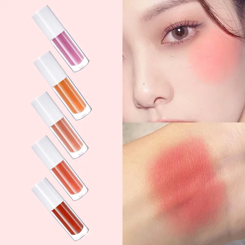 Fard liquido per il viso OEM Trucco opaco a lunga durata Fard per contorno guance naturale Illumina la tinta delle labbra delle guance Cosmetici Logo personalizzato