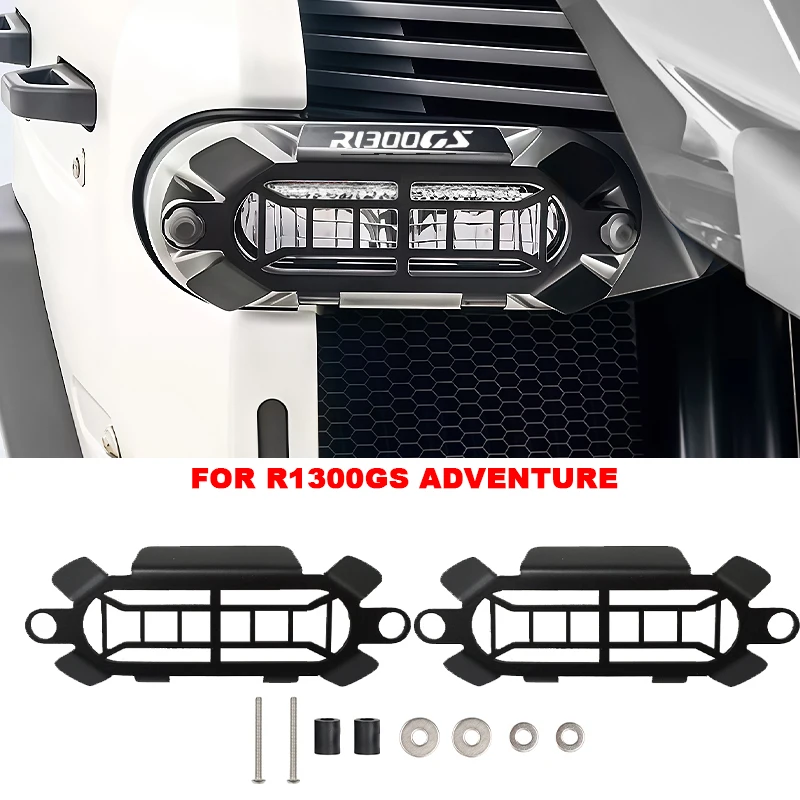 

Accessories For BMW R1300GS ADV R 1300 GS Adventure 2024 2025 Motorcycle LED Auxiliary Light Cover Lamp Protection Guard Grille