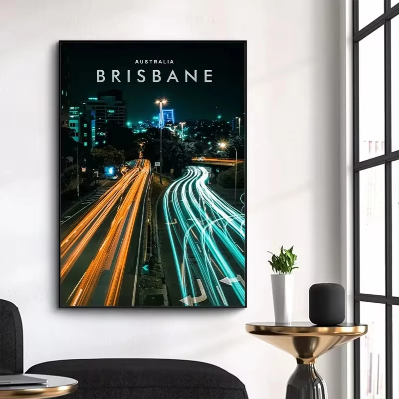 لوحة قماشية لديكور المنزل ، فن جداري ، صورة لغرفة المعيشة ، كانبيرا ، بيرث ، سيدني ، أستراليا ، ملصق سفر