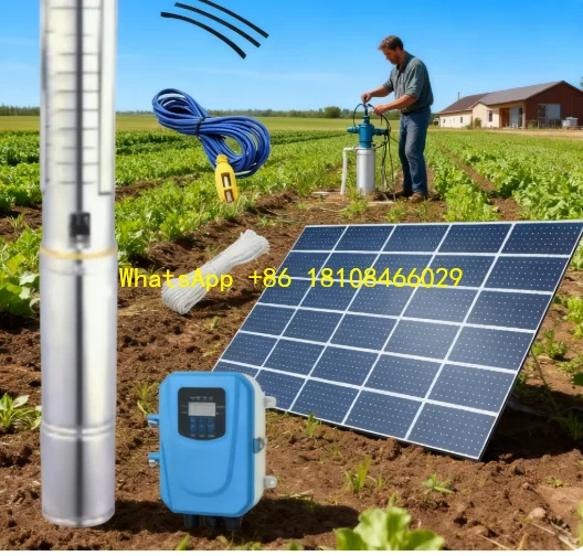 550-2500w 태양광 수중 펌프 우물 깊이/헤드:271m 유량:6.5-23m3/h 가정용 온수기 순환용