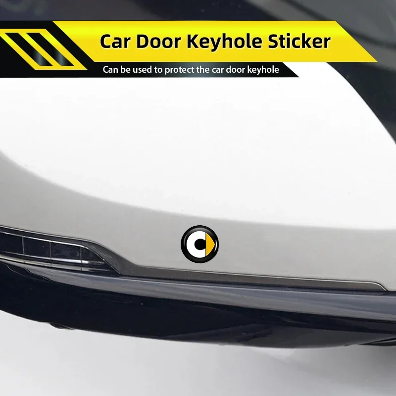 Car Door Lock Keyhole Protective Cover Stickers Anti-Scratch Decal Accessories For Smart Fortwo Forfour 450 451 453 Roadster