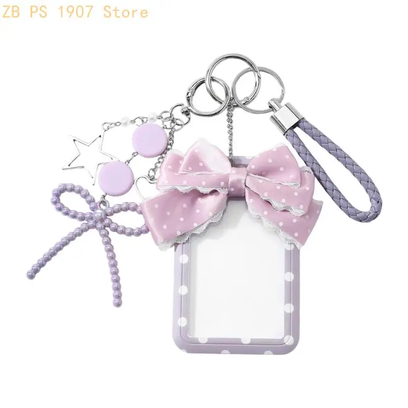 Decorative Acrylic Keychain Charm with Metal Ring Hardware, Lightweight Bag Accessory for Keys and Backpacks 55KA