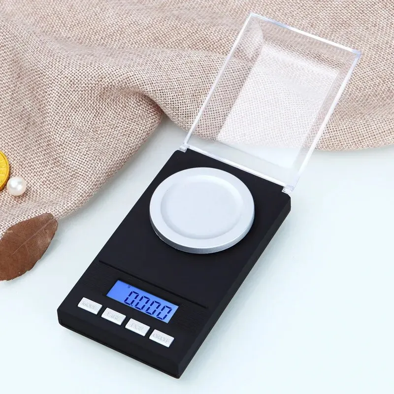 Small Experimental Electronic Balance Scale 0.001g Weighing Powder Medicine Milligrams Diamond Carat Mini Jewelry Gold Portable