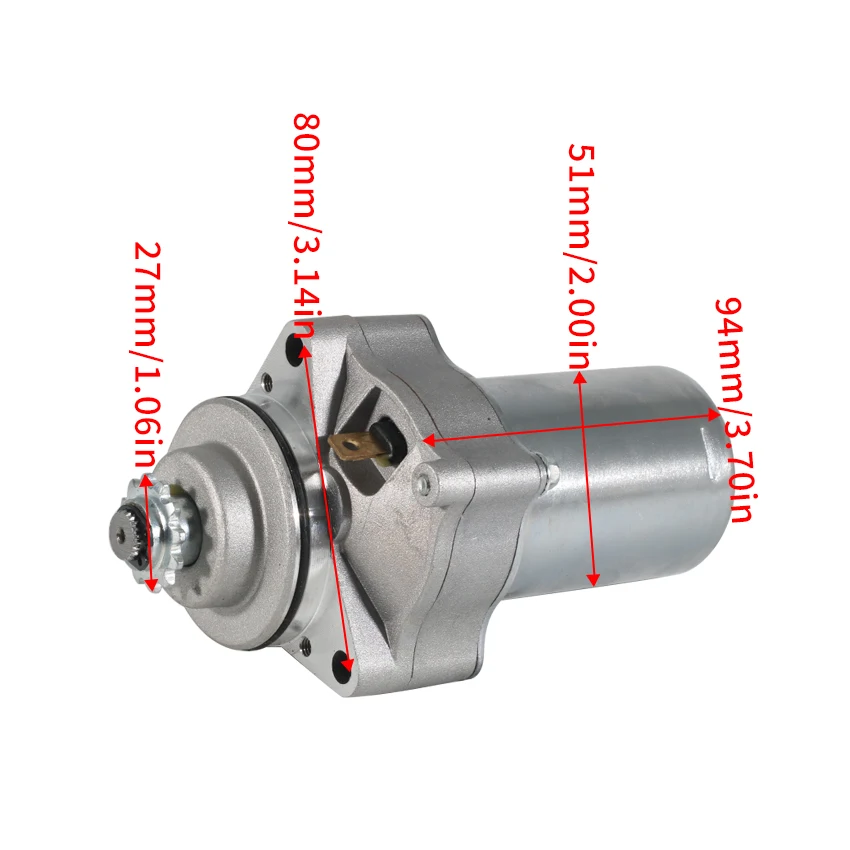 

Motorcycle Electric Starter Motor For Access AMS Mini Sport 110 MOTO-4-KIDS (KAYO) FOX 70 Mini S 110 ab Bj OEM:AKO-P110527