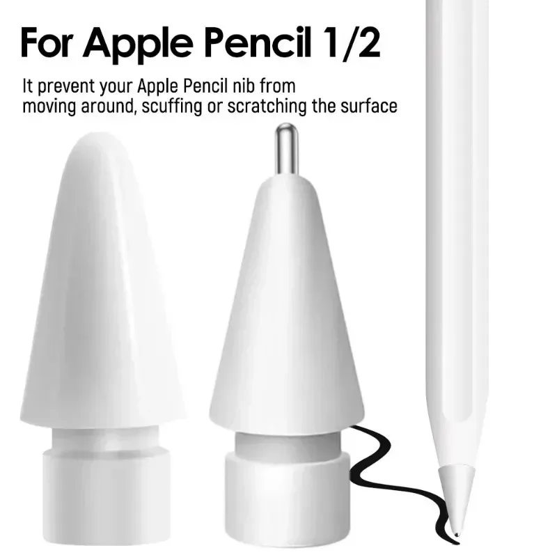 Upgraded Pencil Tips for Apple Pencil 1 2 Replacement Wear-resistant Stylus Pen Tips for IPencil with Precise Control Spare Nibs