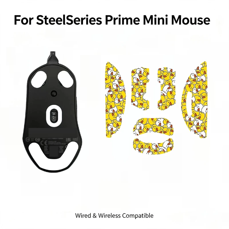 Anti-Sweat Skin Sticker For SteelSeries Prime Mini Mouse – Premium Anti-Slip Sweat-Absorbent Grip Tape E-Sports Accessory！