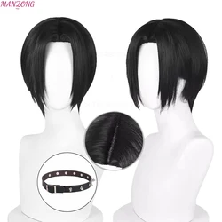 Oosaki Nana Cosplay Anime NANA Nana Osaki Cos Wig  Black Anime Wigs Heat Resistant Synthetic Hair Halloween Party  + Wig Cap