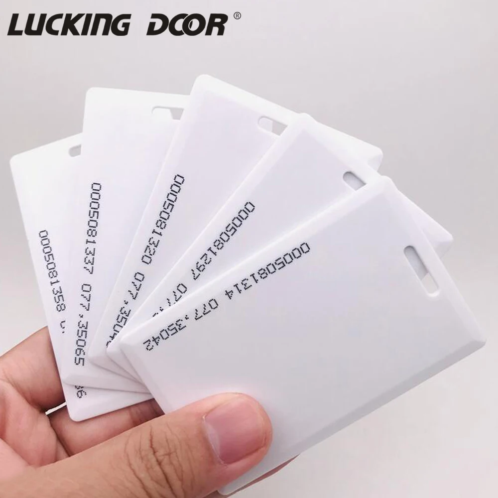 10PCS 1.8mm EM4100 Tk4100 125khz Access Control Card Key RFID chip ID attendance card school induction id rice card