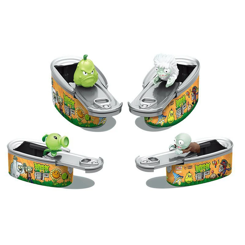 Genuine Plants Vs. Zombie Toys Surprise Canned Snowman Zombie Peas Big Mouth Flower Carnivorous Flower Press Ejection Kids Toys
