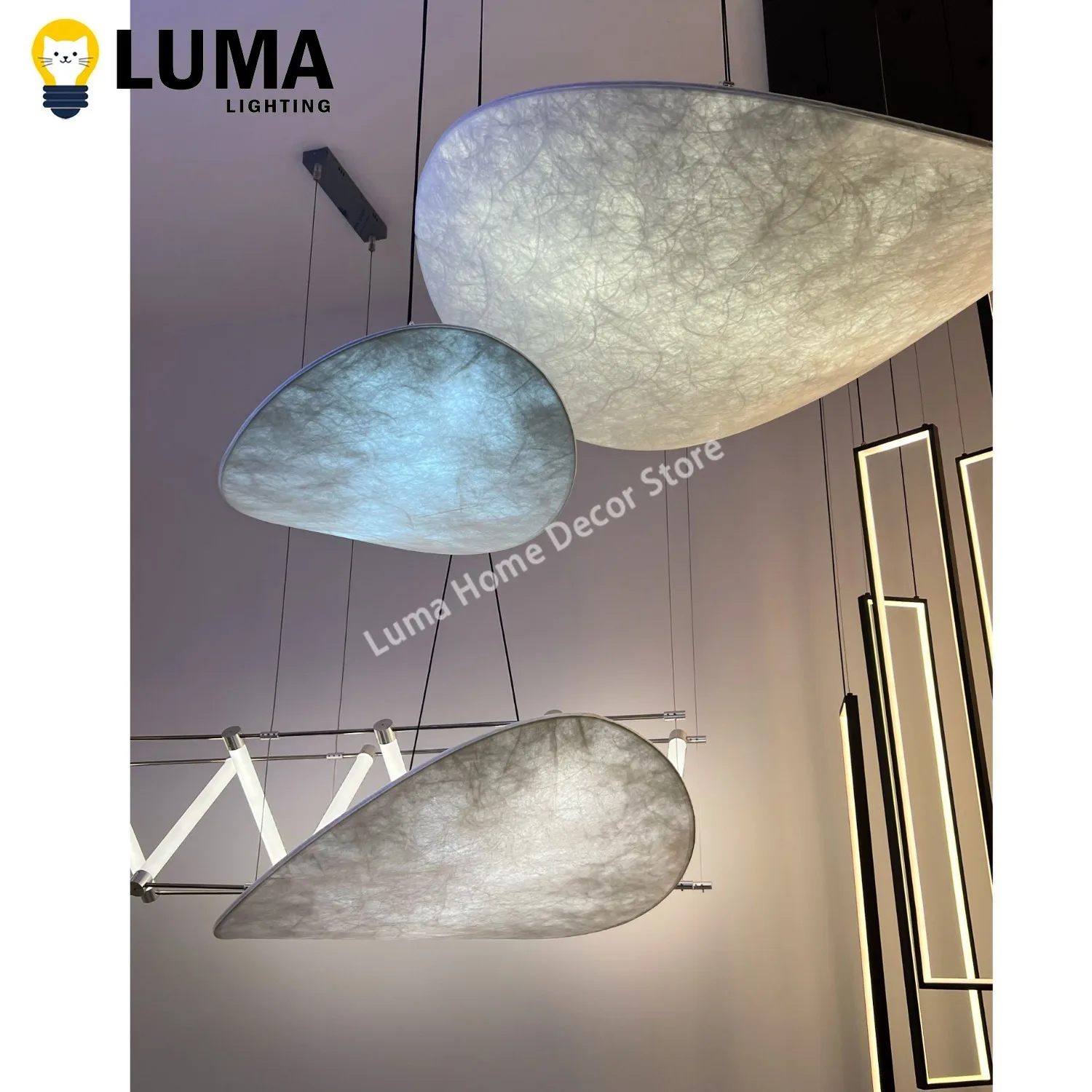 

Denmark Original Design Tyvek Paper Pendant Lamp Modern Silk LED Chandeliers for Dining Living Room Kitchen Island Home Decor
