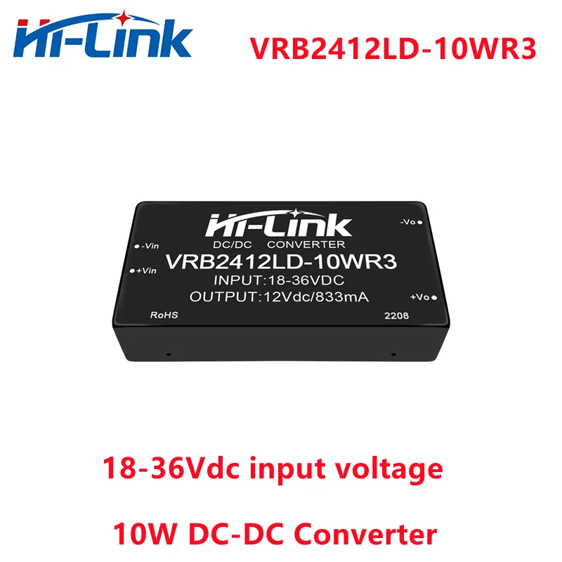 EV charging 18-36V input 12V 830mA mini dc to dc step down module VRB2412LD-10WR3 Hi-Link power supply 5pcs/lot Free Ship