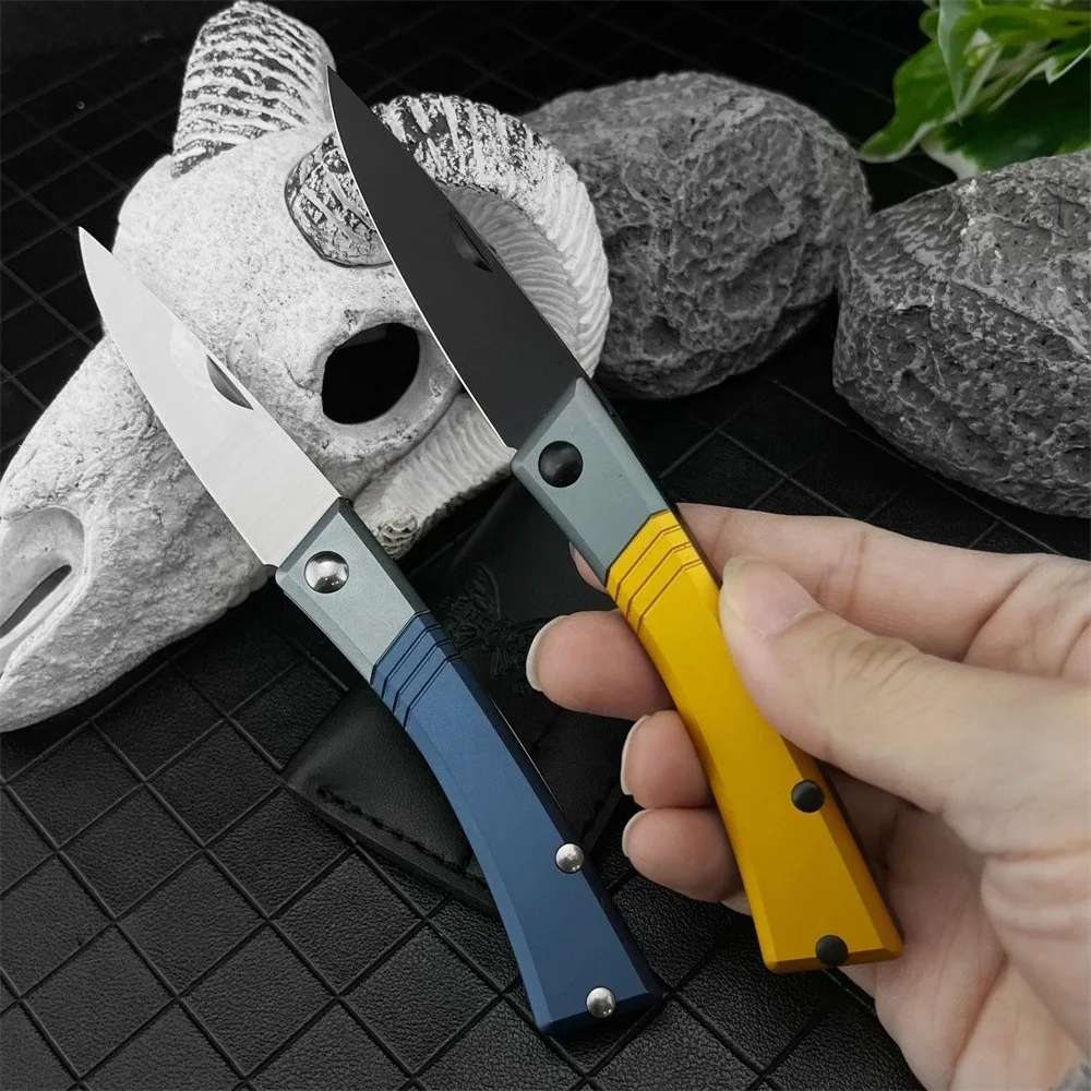 

Новый складной карманный нож 315 с высококачественным лезвием D2, алюминиевой рукояткой, для туризма, активного отдыха, кемпинга, выживания в джунглях