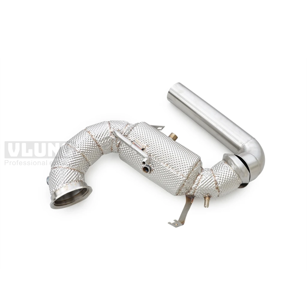 

For Lotus Emira 2.0T 2021-2026 Front Exhaust Downpipe, High Flow Performance Pipe with Heat Shield