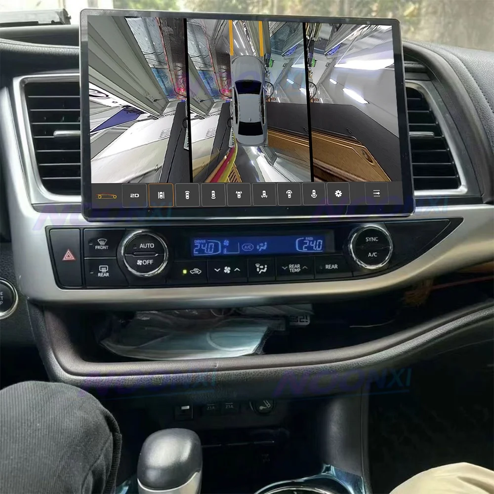 Radio de coche de 13,3 pulgadas para Toyota Highlander Kluger 3 XU50 13-19 Carplay Android reproductor de vídeo Multimedia unidad principal estéreo de navegación