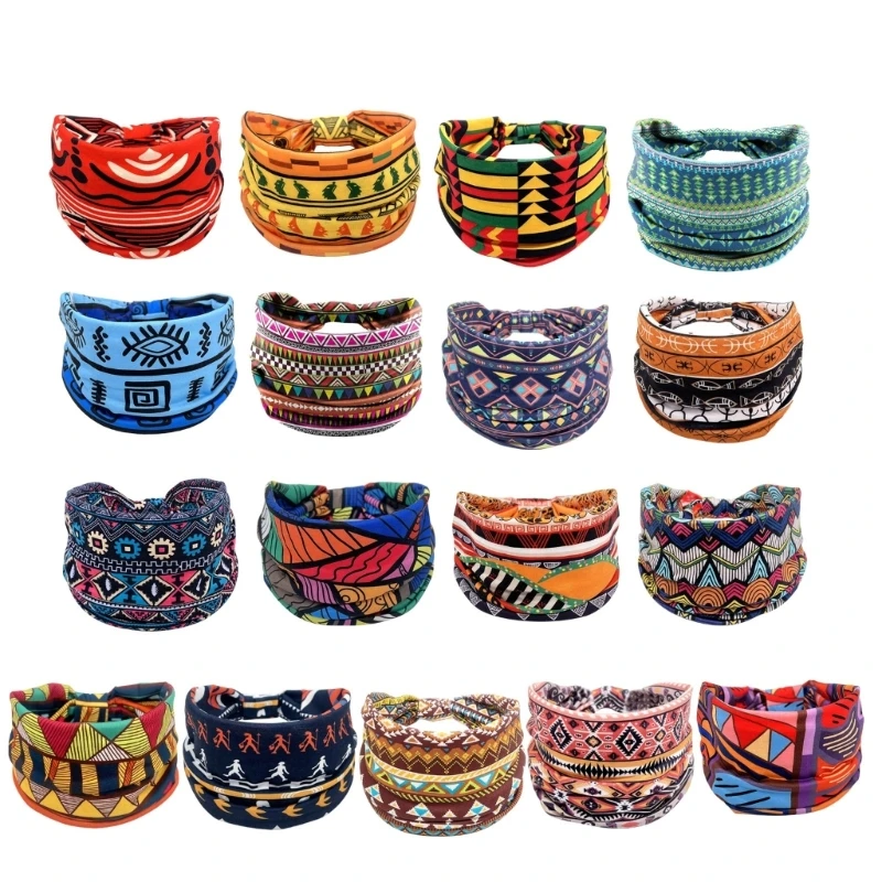 Womens Yoga Workout Hairbands Stretchy Headwrap Wide Elastic Hairband for Sports H58D