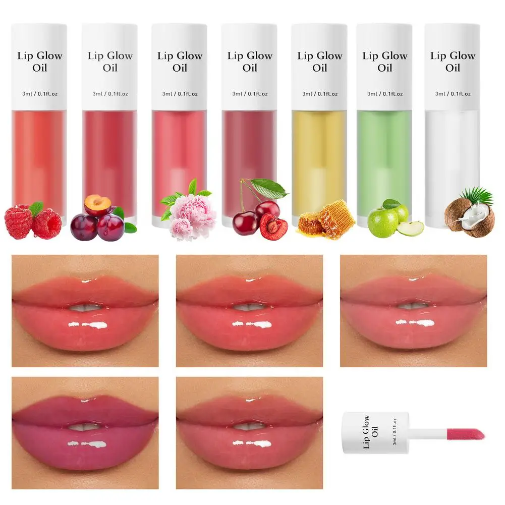 Lip Glaze Lip Oil Moisturizing Lip Tint Lips Moisturizer Long Lasting Jelly Oil Shiny Lipstick Lipgloss Balm Makeup Moistur P0H7