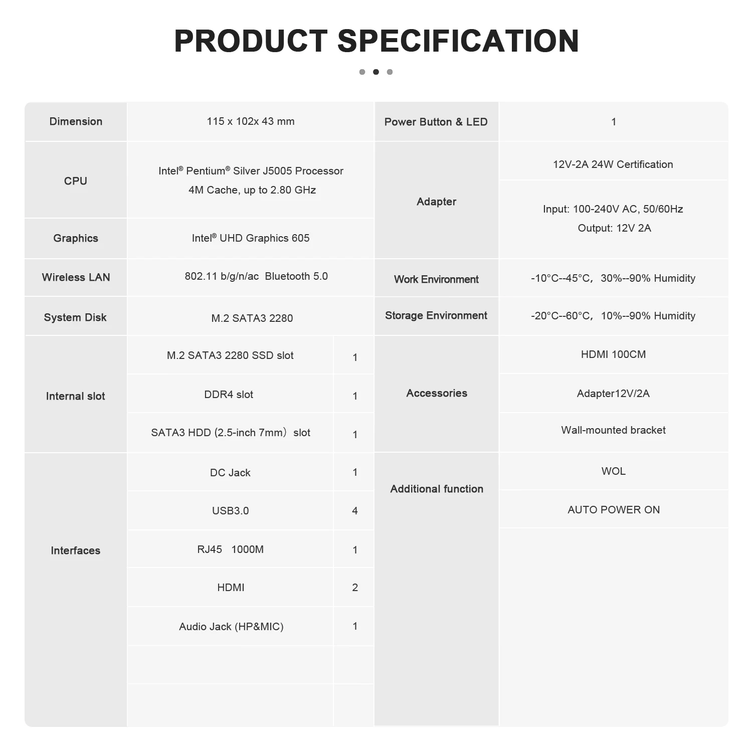 2025 جديد BEELINK GK كمبيوتر جيب صغير مزدوج واي فاي HDMI 8GB RAM 128G 256G SSD معالج Intel 4Cores Celeron J5005 WIN11 PRO كمبيوتر صغير #6
