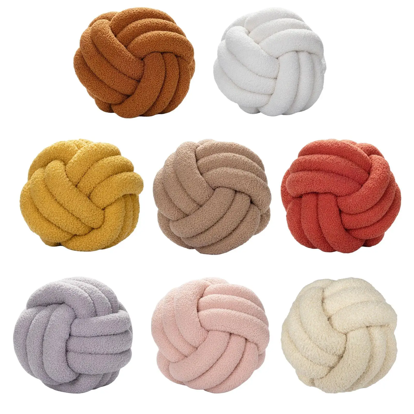 

Long Plush Hit The Ball Pillow New Creative Cashmere Durable Handwoven Living Room Study Sofa Office Pillow Home Decoration Gift