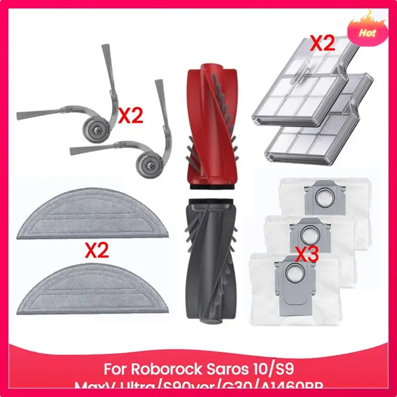 

AD-для Roborock Saros 10/S9 Maxv Ultra/S90ver/G30/A1460RR запасная часть щетка Hepa фильтр ткань для швабры