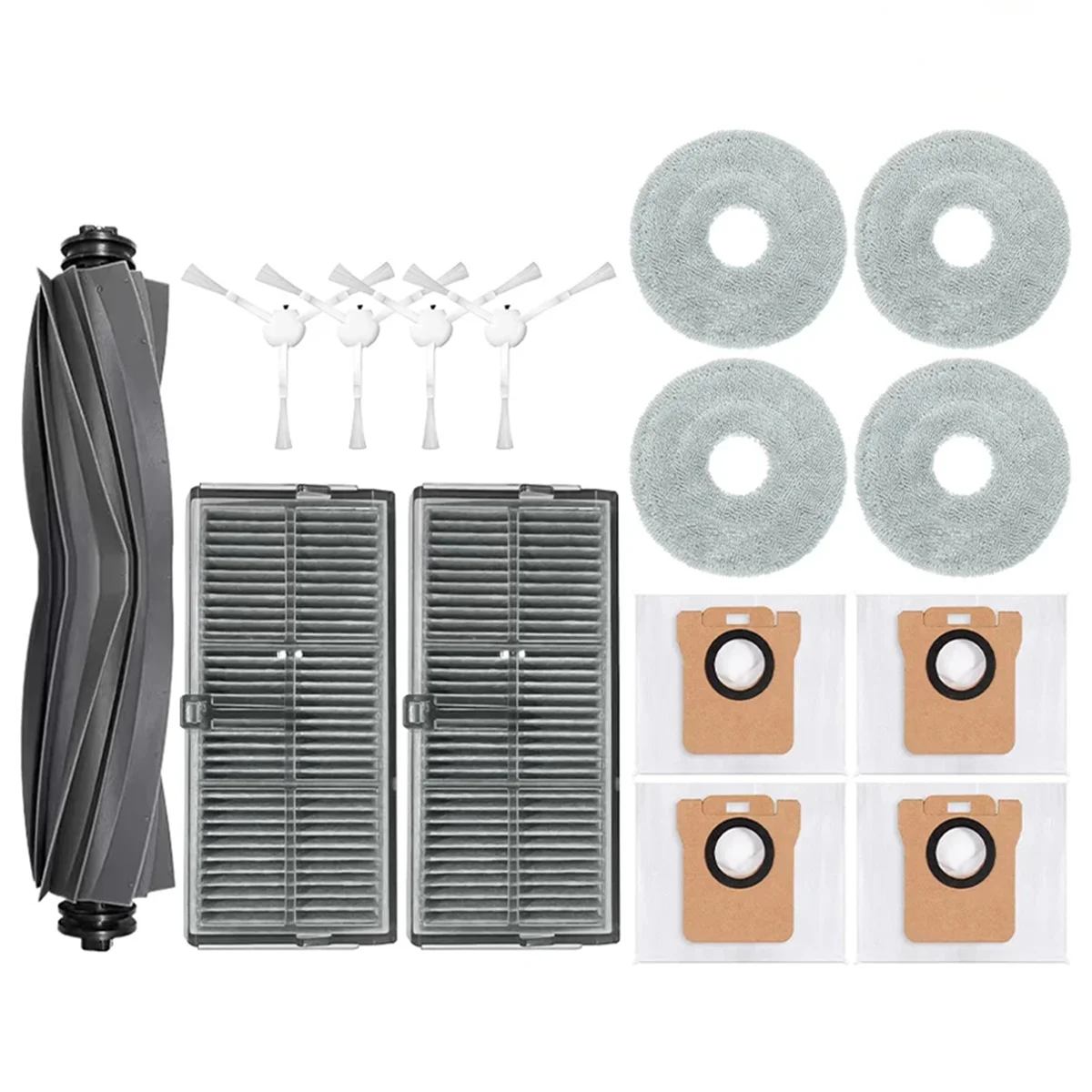 

FZFZ For M30S D103CN Robot Vacuum Cleaner Main Side Brush Hepa Filter Mop Cloth Dust Bags Accessories