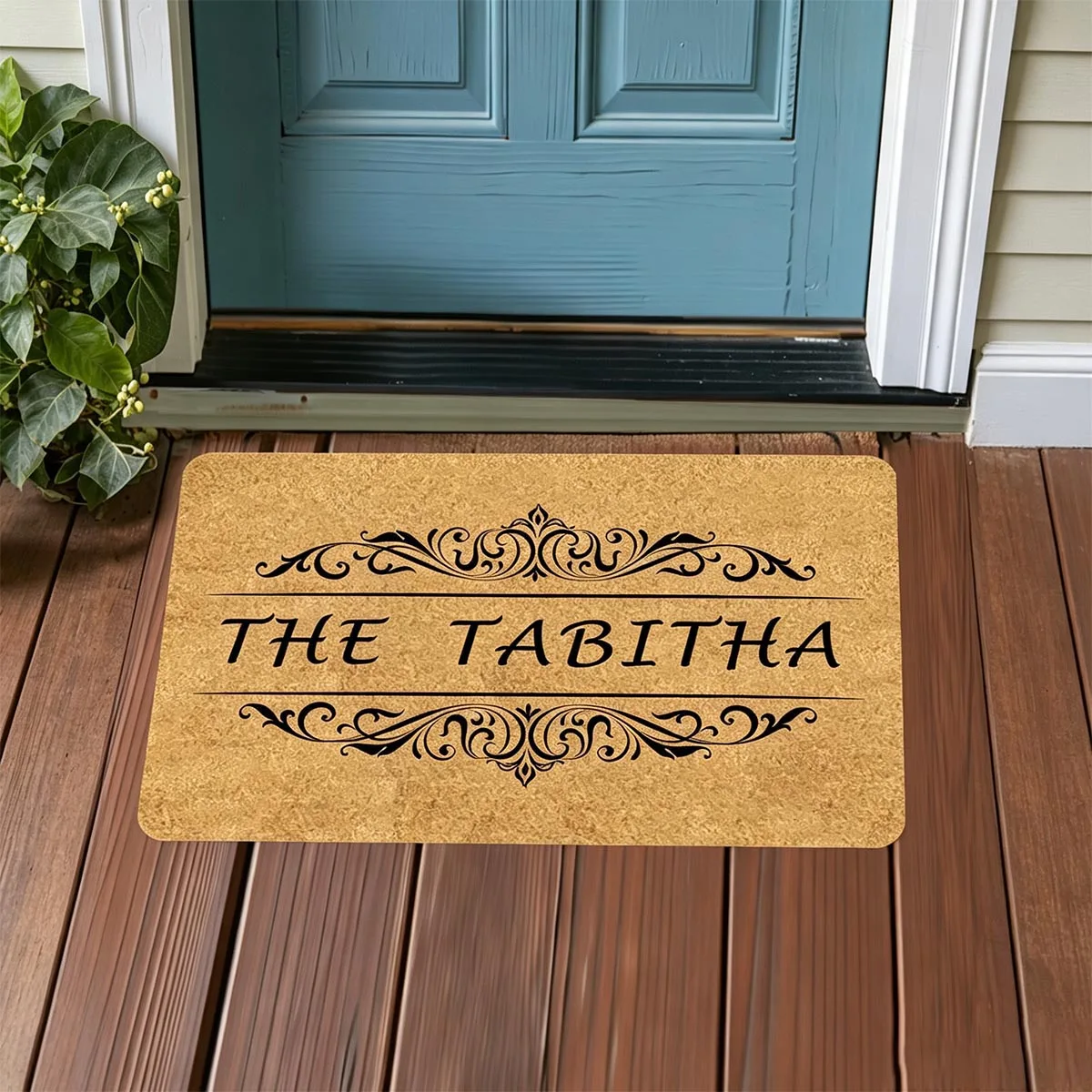 Customized Multi-Purpose Personalized Door Mats with Exclusive Family Names and Images for Kitchen  Dining Bedroom Living Room