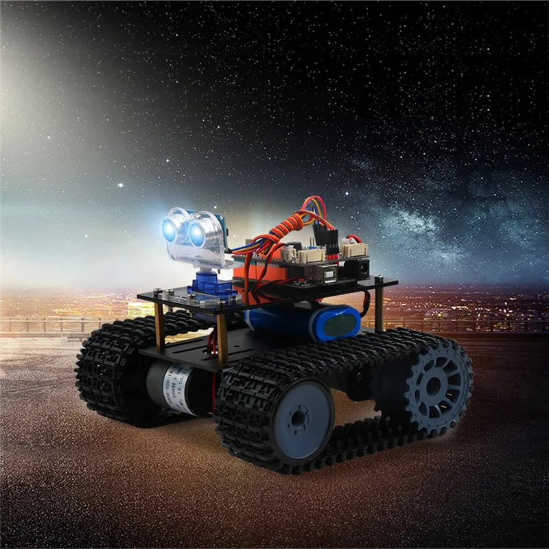 

【НОВИНКА 2025】Ультразвуковой модуль RUS-04, робот-автомобиль, обнаружение препятствий, предотвращение с цветным светом RGB, измерение расстояния 3-5,5 В