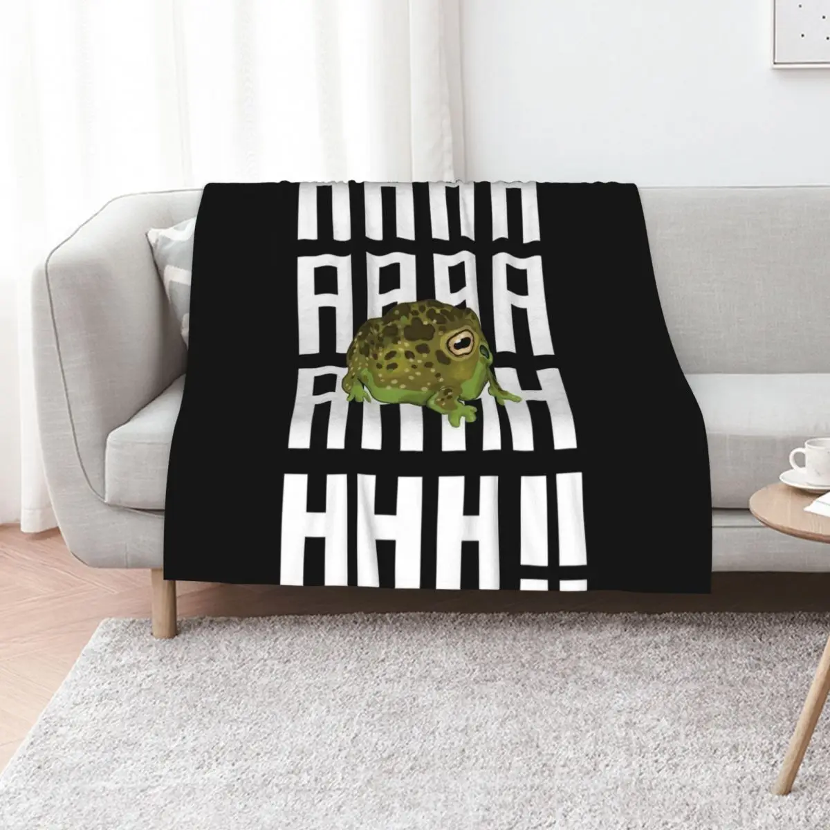 Screaming Frog Throw Blanket Polar blankets ands Winter beds heavy to sleep Sleeping Bag Cute Plaid Blankets