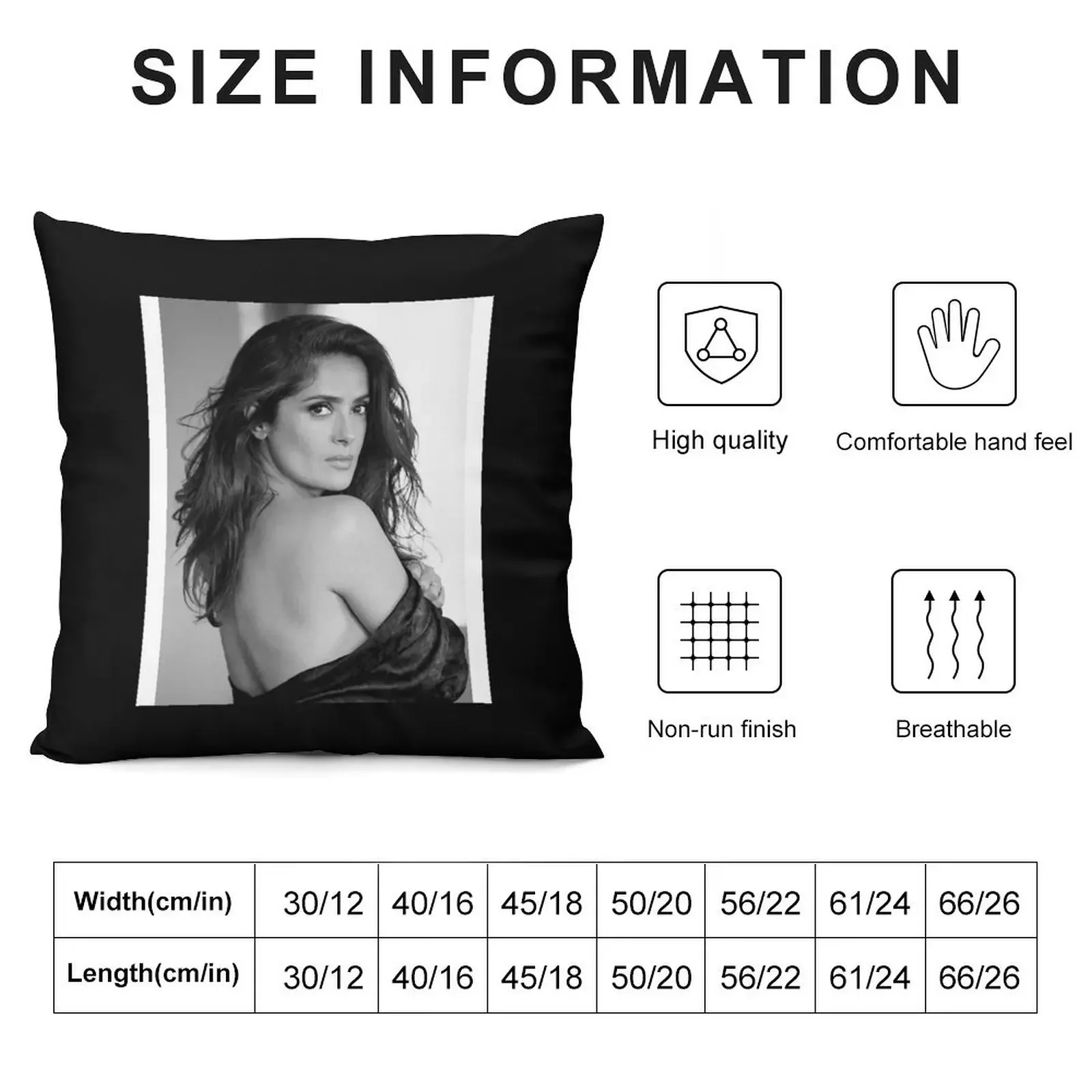 Salma Hayek T-ShirtSalma Hayek Throw Pillow Pillow Case Decorative Cushions For Luxury Sofa Luxury Pillow Cover