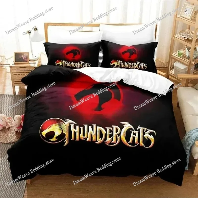 

Thundercats Luxury Bedding Set Japan Anime Cartoon Duvet Cover Set Comforter Bedspread Twin Single Size Printed Home Textile