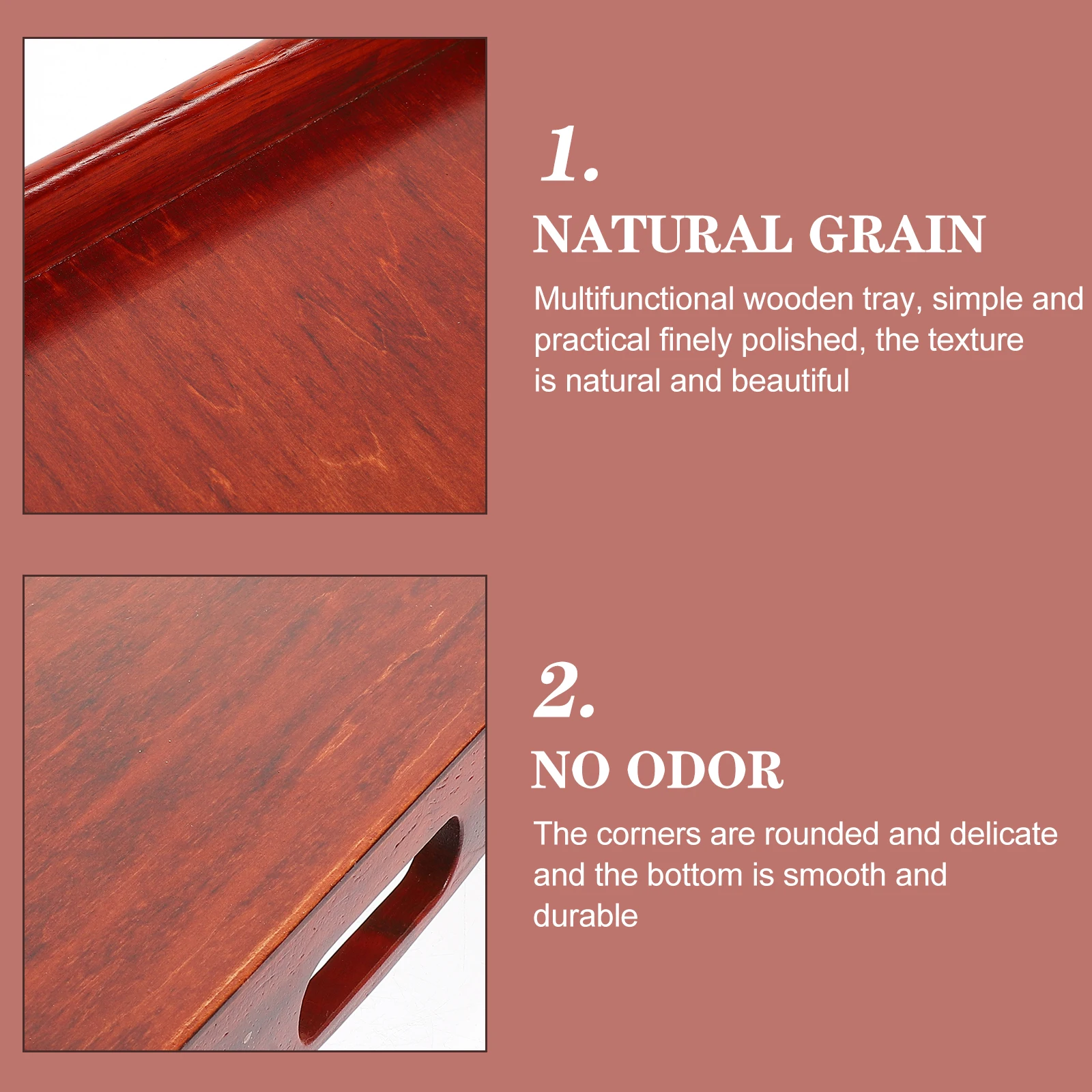 

Red Tray Trays Small Wooden for Crafts Food Preservation Plates Sand Child