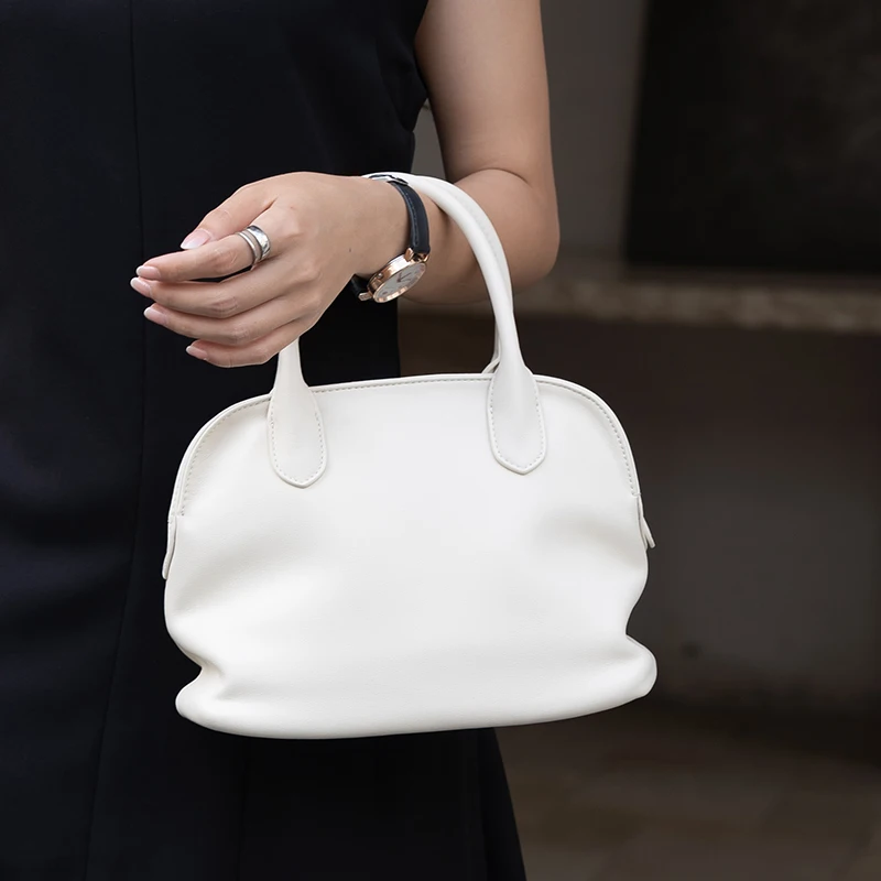

Women Natural Cowhide Soft Shoulder Bags Ladies Cow Genuine Leather Crossbody Bag Female Casual Design Luxury Retro Handbag Lady