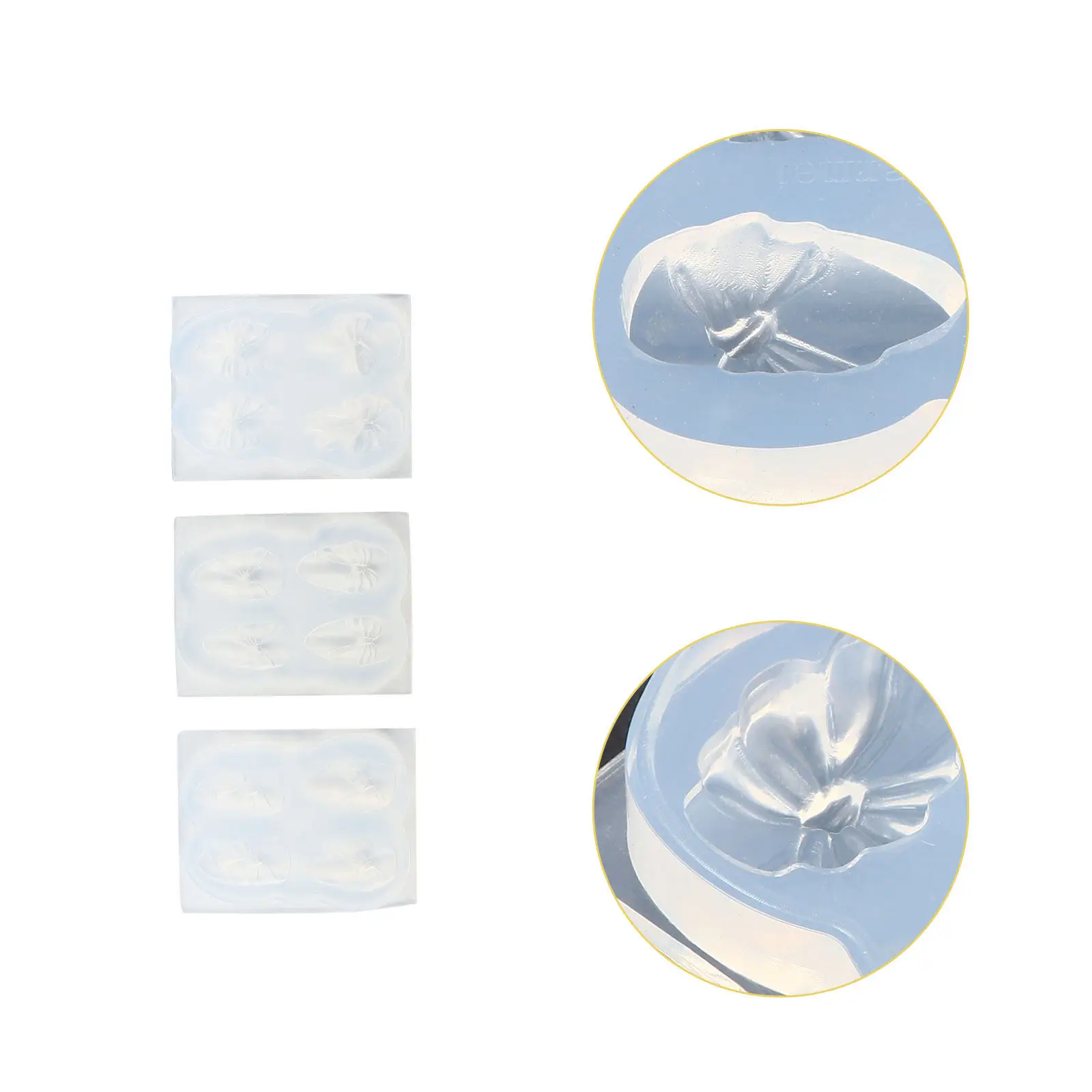 

3Sets Nail Silicone Molds DIY Manicure Mold Silicone Molds for Nail Art Handmade Mold DIY Making Tool Nails Design