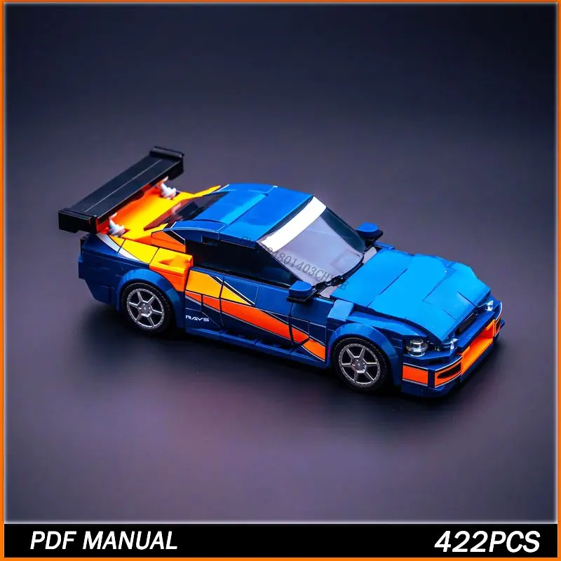 S15 Speed Hypercar Furious Movies Model MOC Klocki Konstrukcyjne JDM Modularna Technologia Zestaw Świąteczny Zabawki Do Składania Dla Dzieci