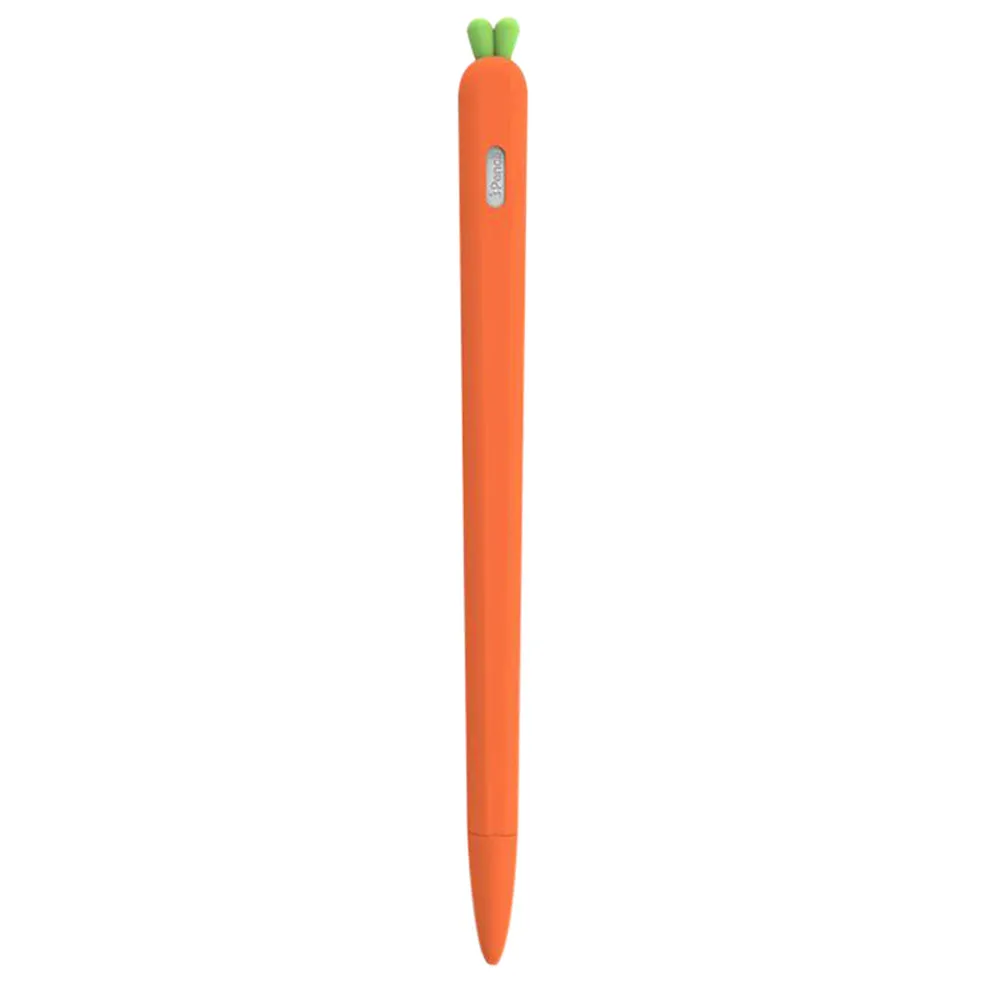 

Orange Carrot Style Silicone Stylus Sleeve Cover for Pencil 2 Ergonomic Grip Comfortable Non Slip Texture Lightweight