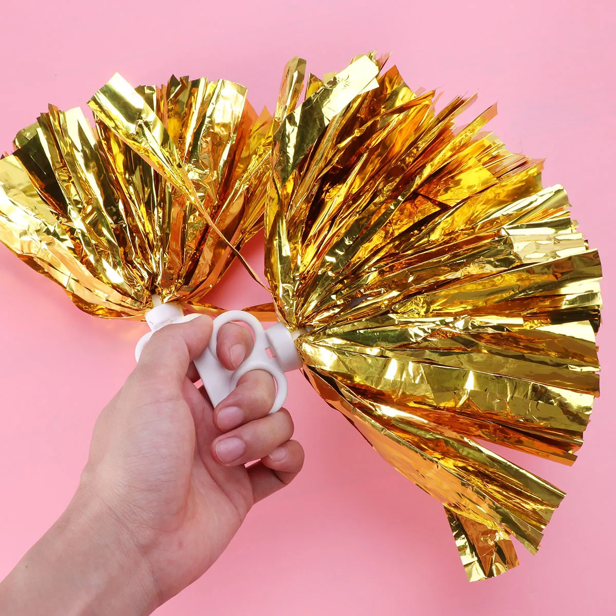 

2 Pcs Cheerleading Flower Ball Durable Pom Poms Cheerleader Sports Lightweight Pompoms
