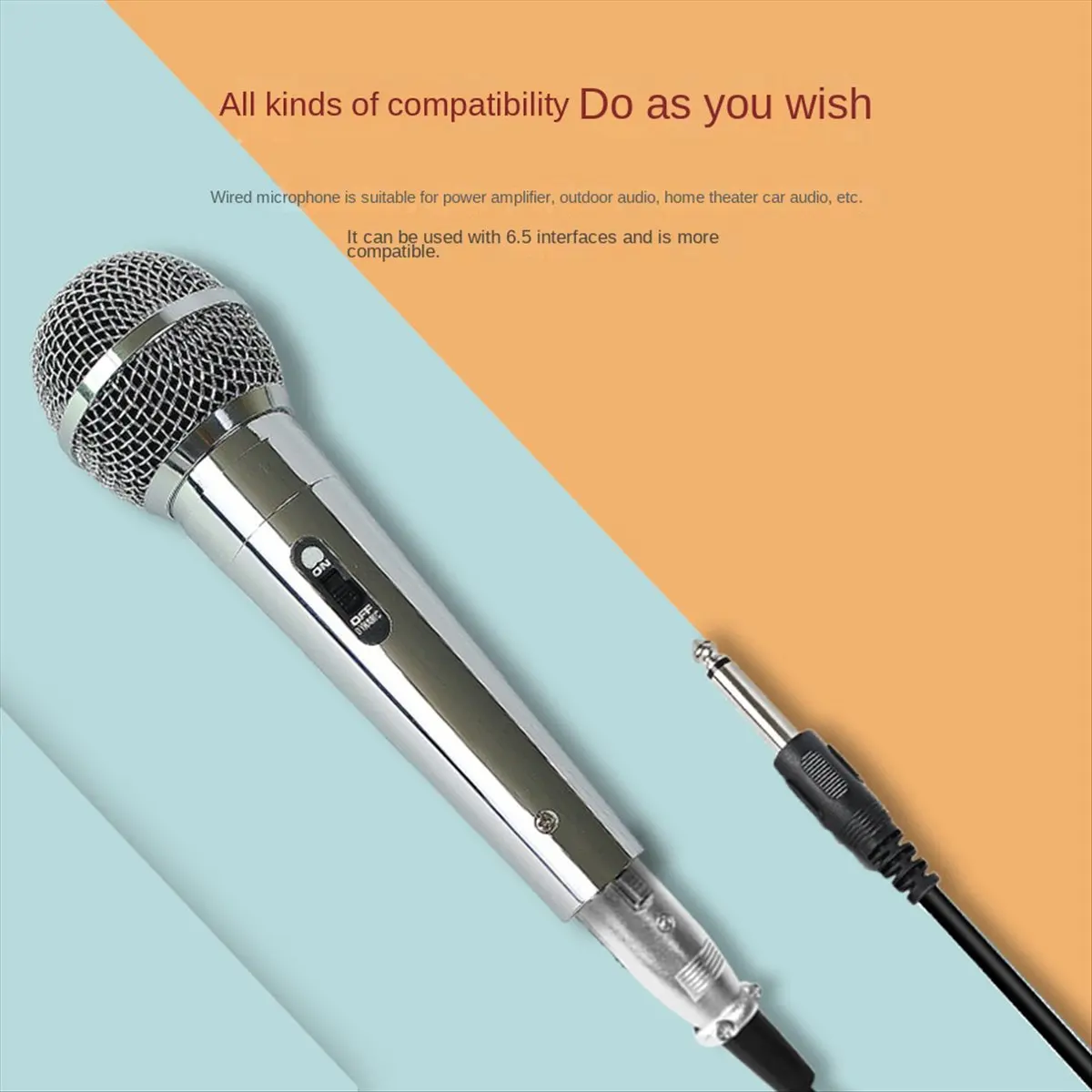 A40I Professional Condenser Mic Handheld Microphone KTV Singing Stage Performance Wired Microphone