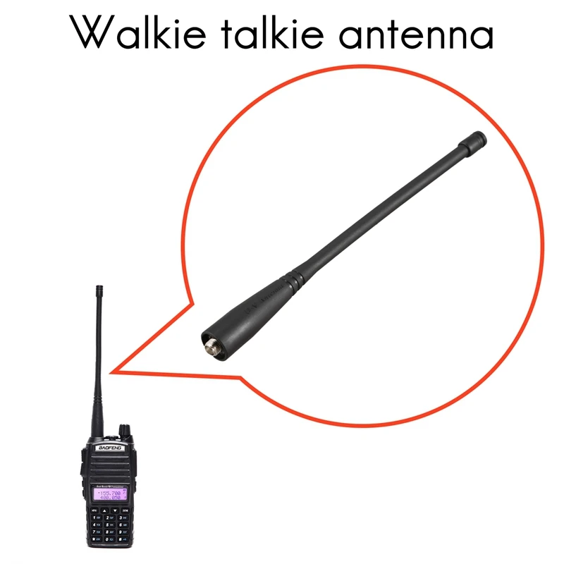 วิทยุสื่อสารสำหรับวิทยุสื่อสาร Baofeng เสาอากาศ Uv-5R SMA-ตัวเมีย uhf/vhf 136-174/400-520 MHz สำหรับ GT-3 UV-82 UV5R สำหรับอุปกรณ์เสริม Baofeng