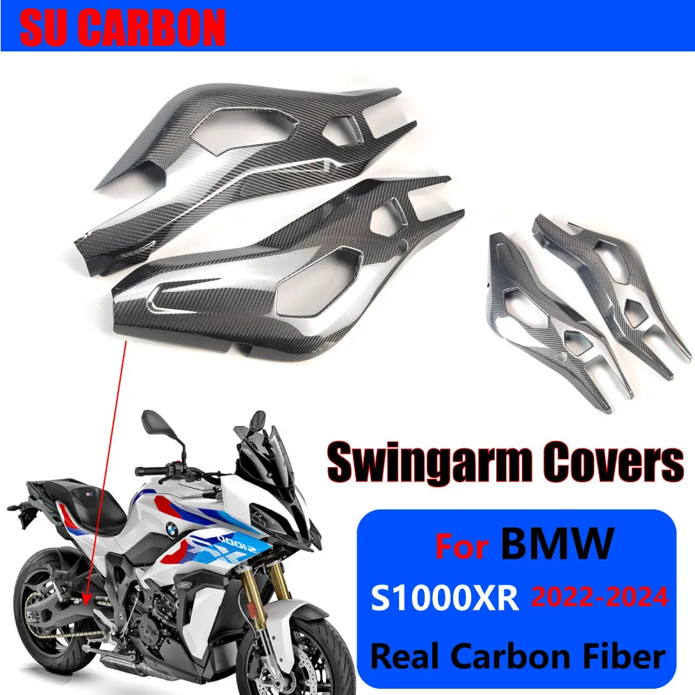 

For BMW S1000XR 2022 2023 2024 Motorcycle Accessories Real Carbon Fiber in Swingarm Covers Fairing