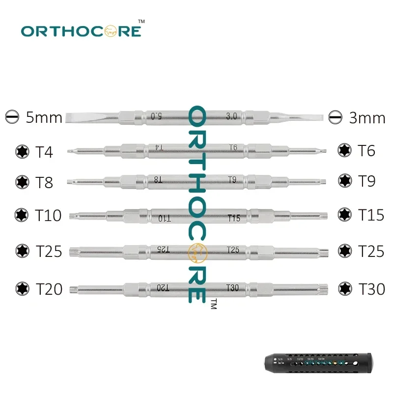 Kościone śrubokręty Torx Star / Hex Szybkozłączka Uchwyt Weterynarzy Instrumenty ortopedyczne Orthocores Sprzęt medyczny