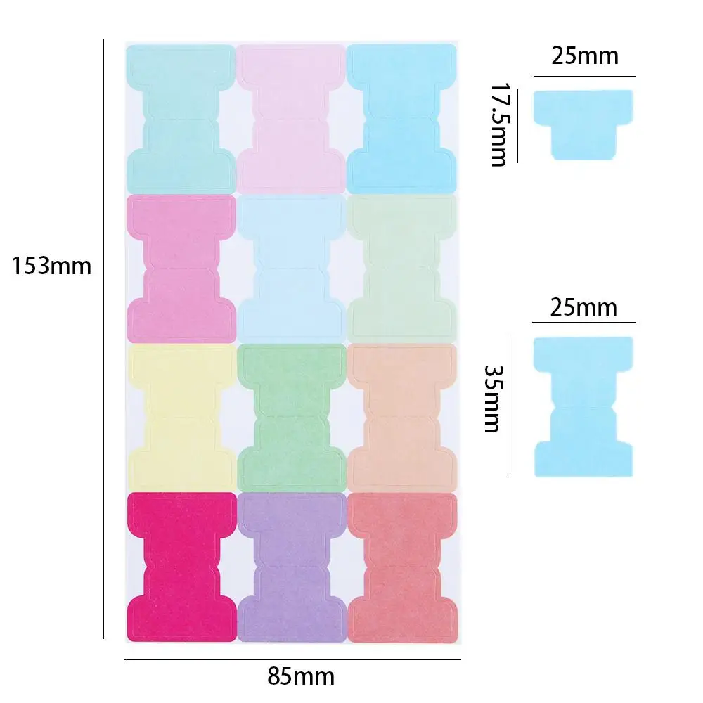 Repositionable File Tabs Office Stationery Book Pages Markers Self-adhesive Paper Tabs Index Label Sticker Index Tab Flags