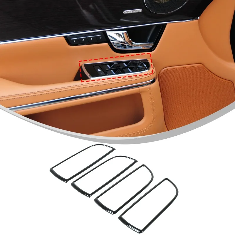 

ABS Car Door Window Lift Power Switch Trim Bezel Panel for 2010-2019 Jaguar XJ Auto Interior Accessories