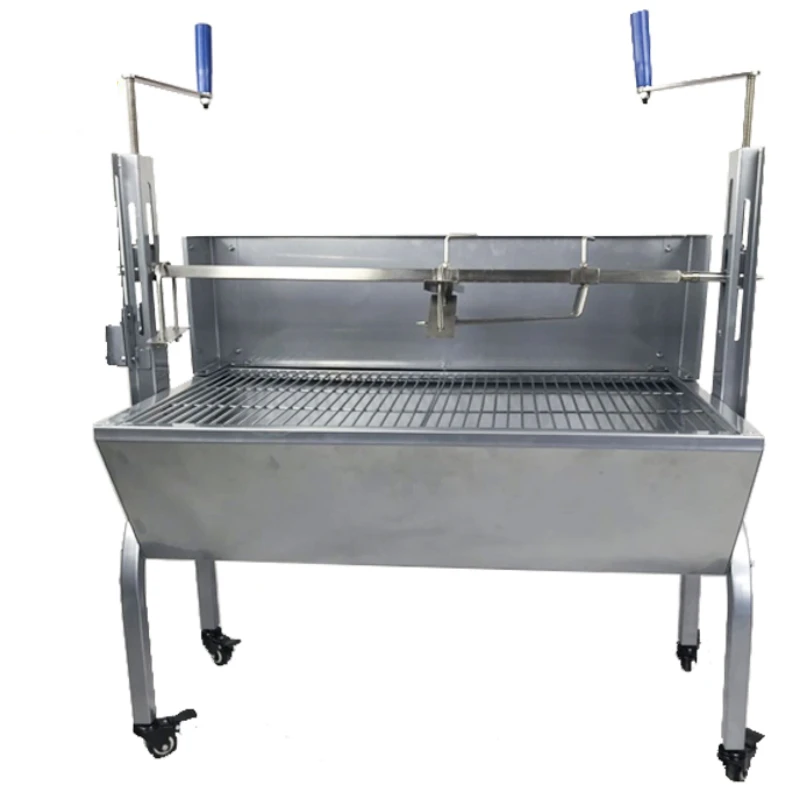 Stainless Steel Auto Charcoal BBQ Roasted Whole Lamb Grill