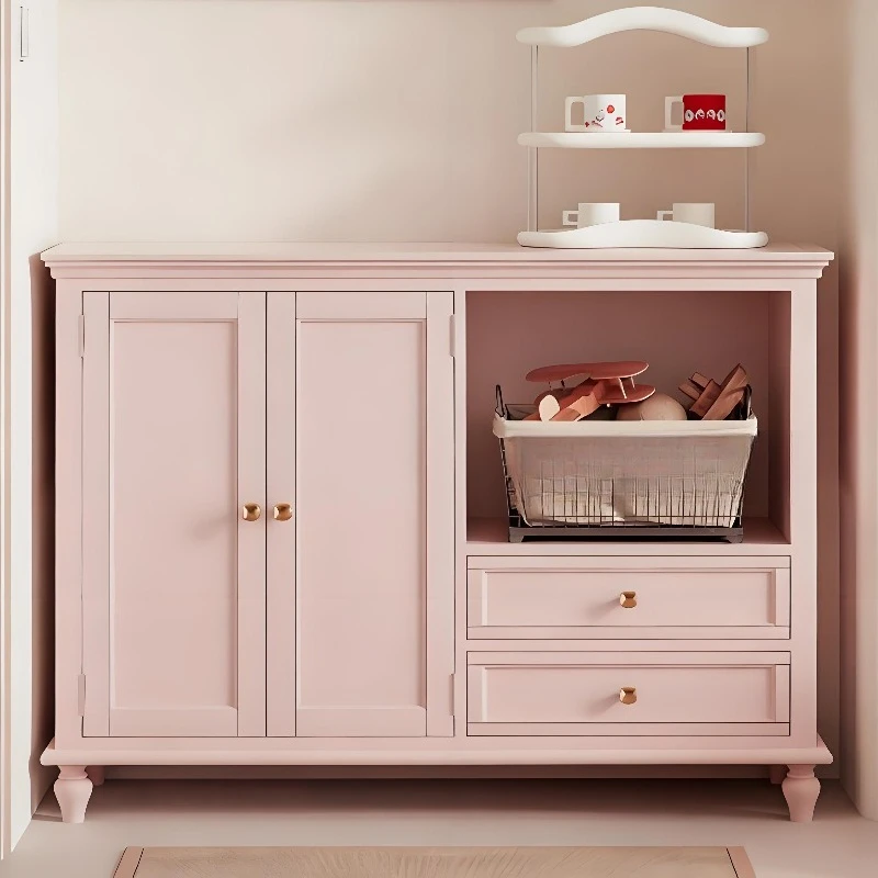 Solid wood color chest, side cabinet, simple entrance cabinet, bedroom storage storage cabinet