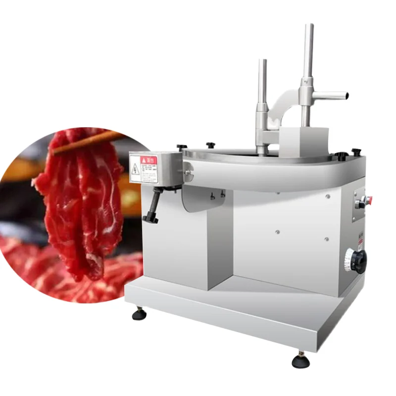 110V 220V Fresh Meat Slicer Commercial Automatic Multi-function Waist Slice Tendon Braised Meat Cooked Food Meat Cutting Machine