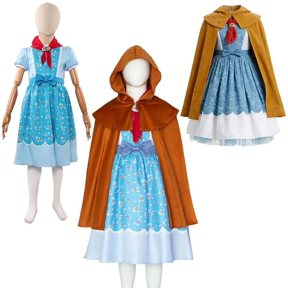 

Holly Wheeler Cosplay Costume TV ST Adult Children Blue Fantasy Dress Scarf Watch Outfit Cape Halloween Carnival Party Disguise