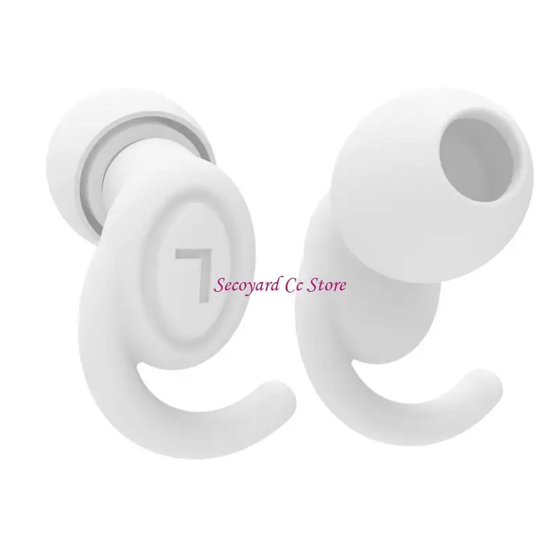 

N3UC Reusable Ergonomic Comfortable Noise Reduction Earplugs in Soft Silicone Suitable for Peaceful Sleep & Quiet Environment