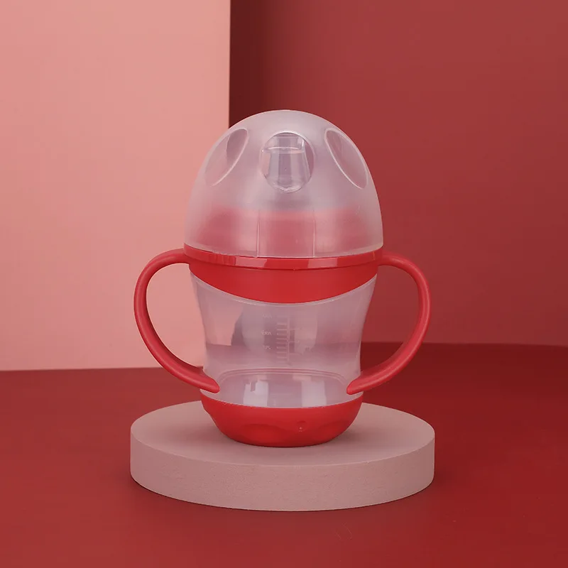 Lid & Handle Equipped Baby Duckbill Sippy Cup – Leak-Proof, Spill-Resistant, Effortless Drinking for Toddlers.
