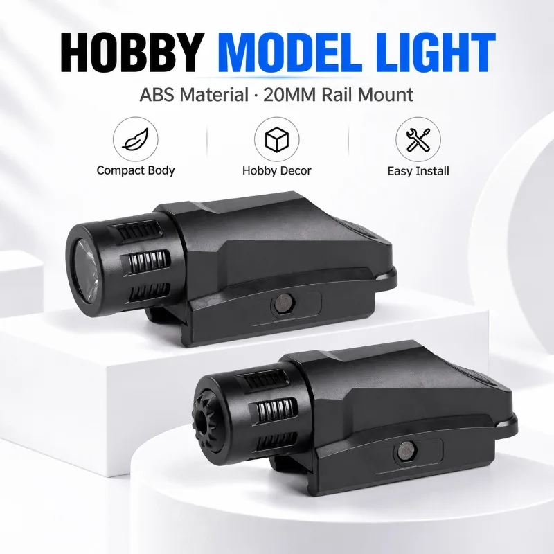 20mm Guide Rail Compatible ABS Hobby Lamp Beam Indicator for Display & Game Use