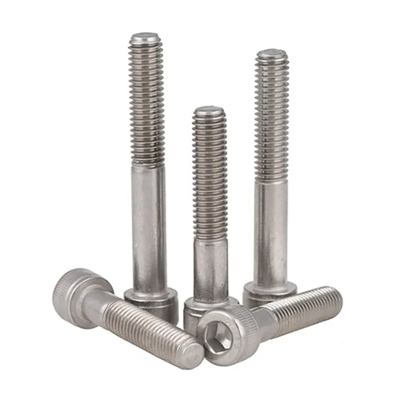 DIN912 M4/5/6/8/10/12 /14/16/20 304 A2 Stainless Steel Allen Hexagon Hex Socket Head Cap Bolt Screw Over Ultra Long 30mm-130mm